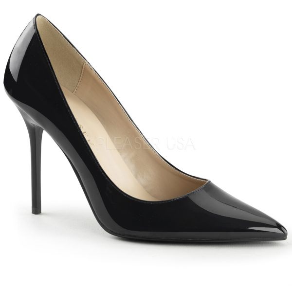 Klassischer Pumps in schwarz Lack mit Stiletto Absatz CLASSIQUE-20